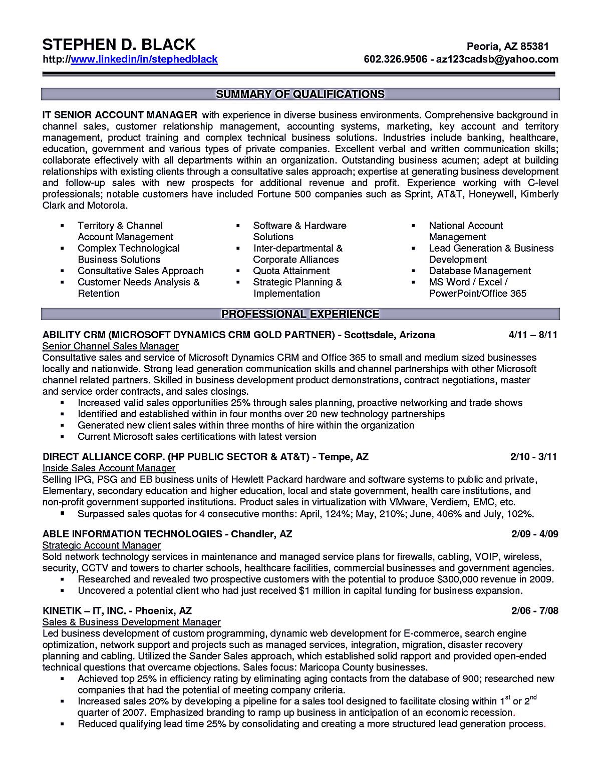 Executive Resume Examples