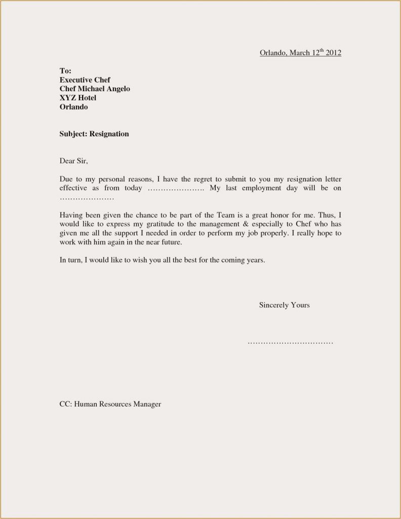 Is A Resignation Letter Required from mthomearts.com