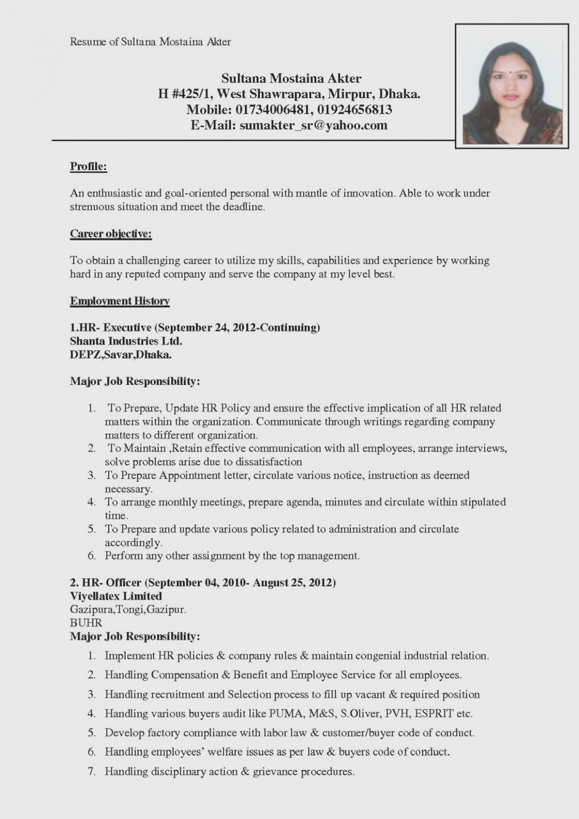 Factory Worker Resume Objectives Mt Home Arts