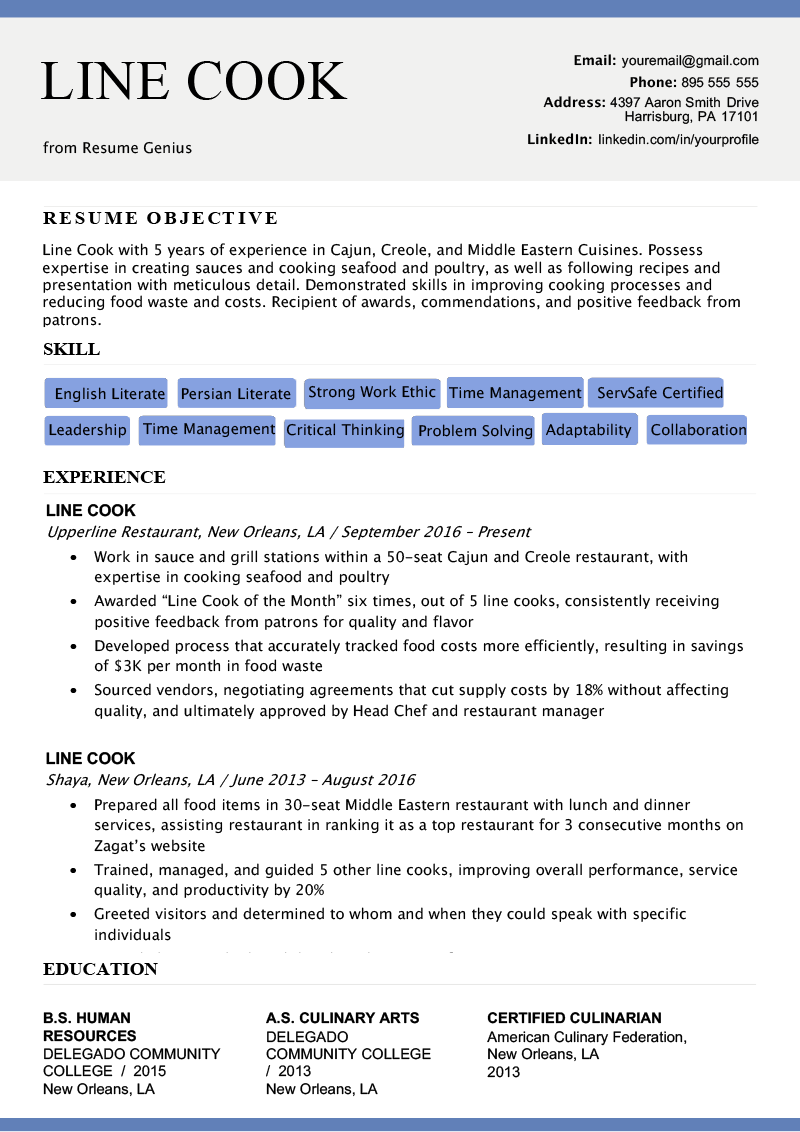 Food Preparer Cover Letter Sample Mt Home Arts