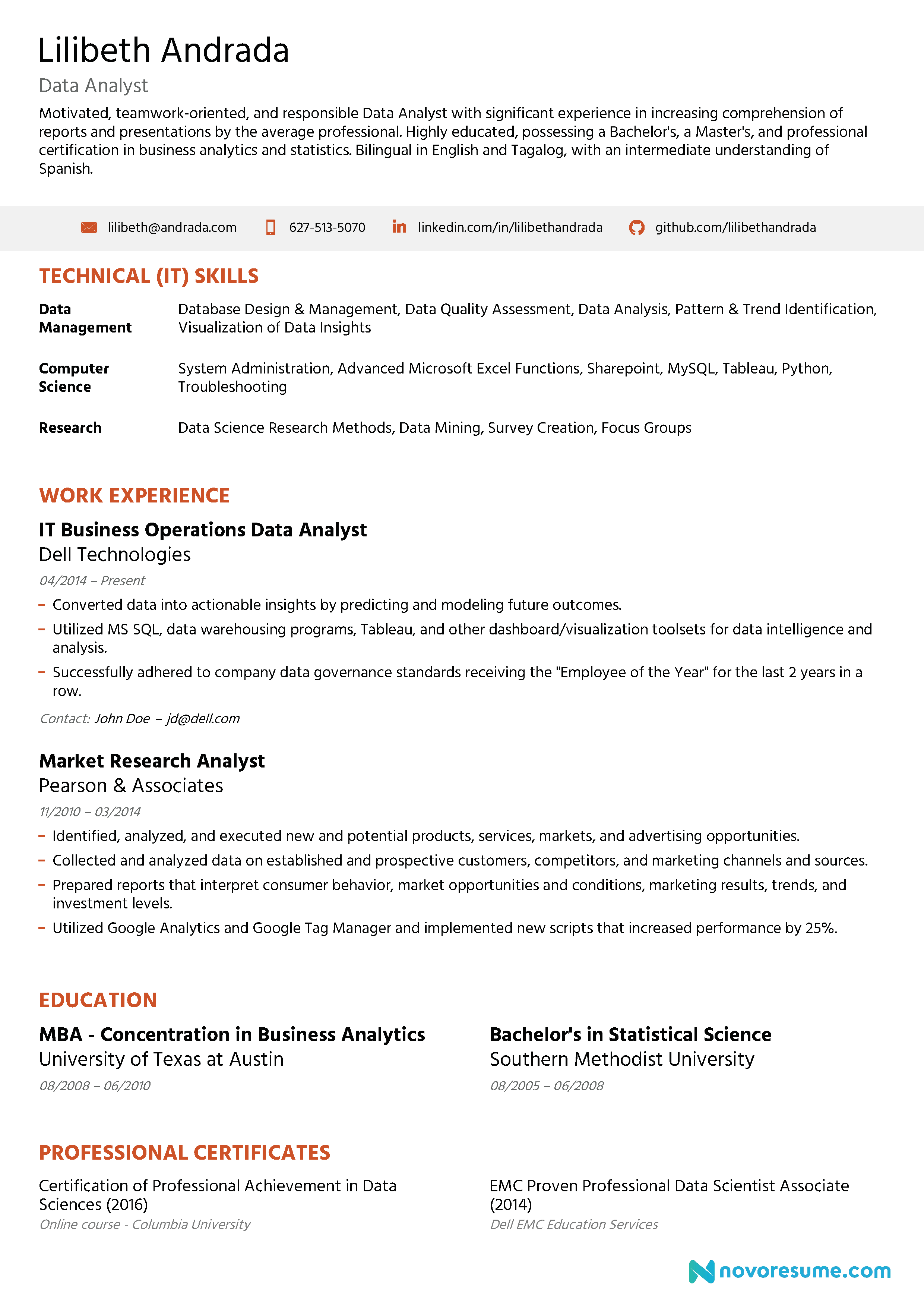 analyst-resume-example-guide-zipjob