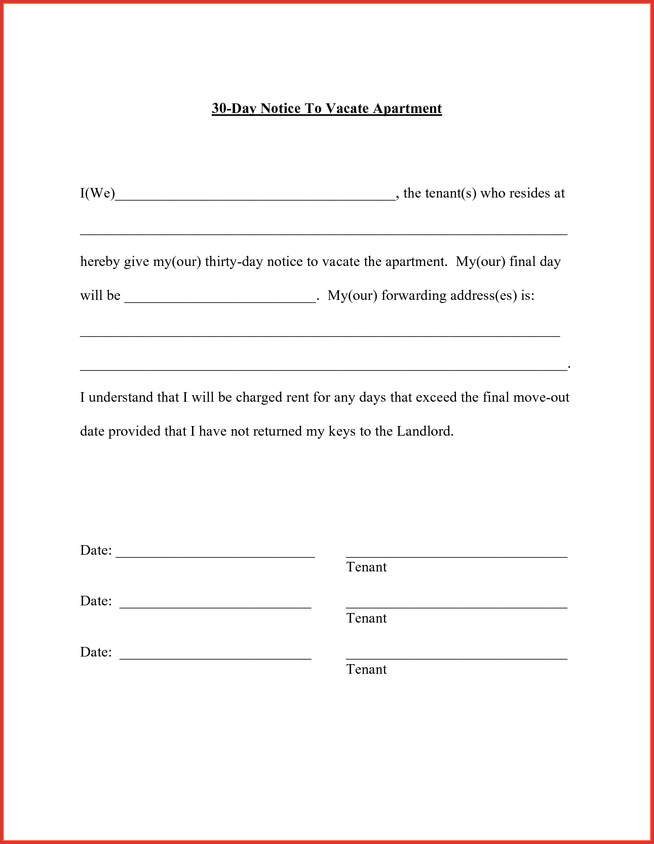 30 Days Notice Letter Template from mthomearts.com