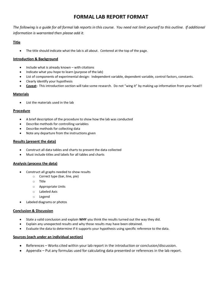 Science Lab Report Template Mt Home Arts