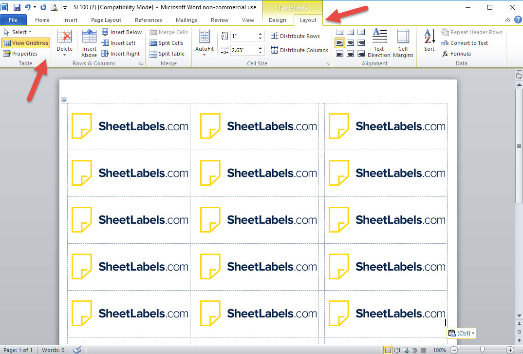 How To Make A Label Template In Excel