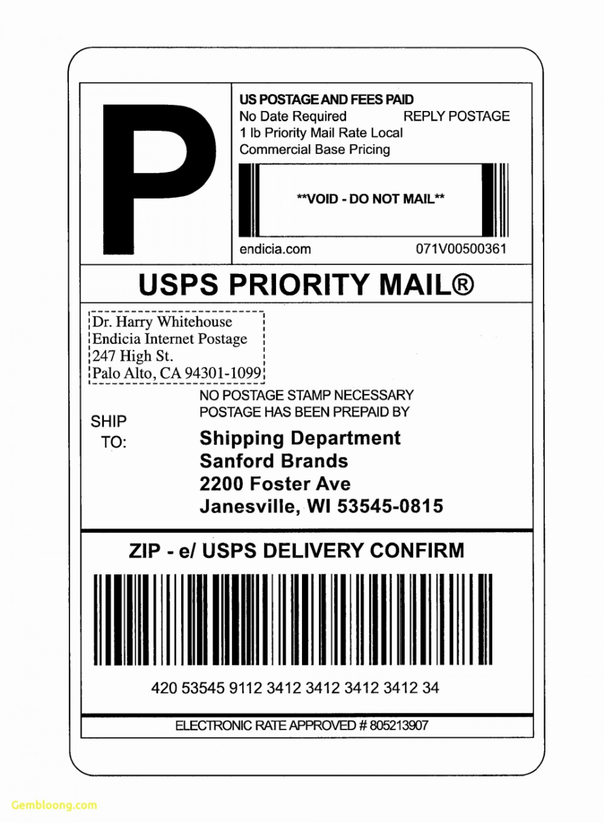 avery shipping labels