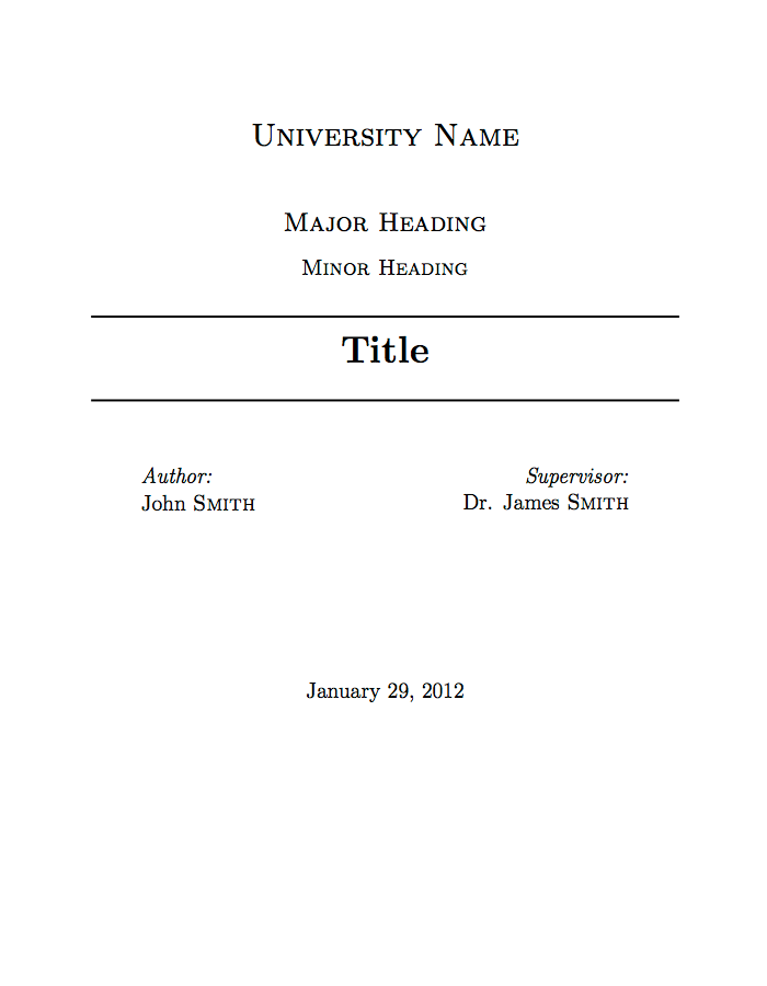 first assignment completed on title