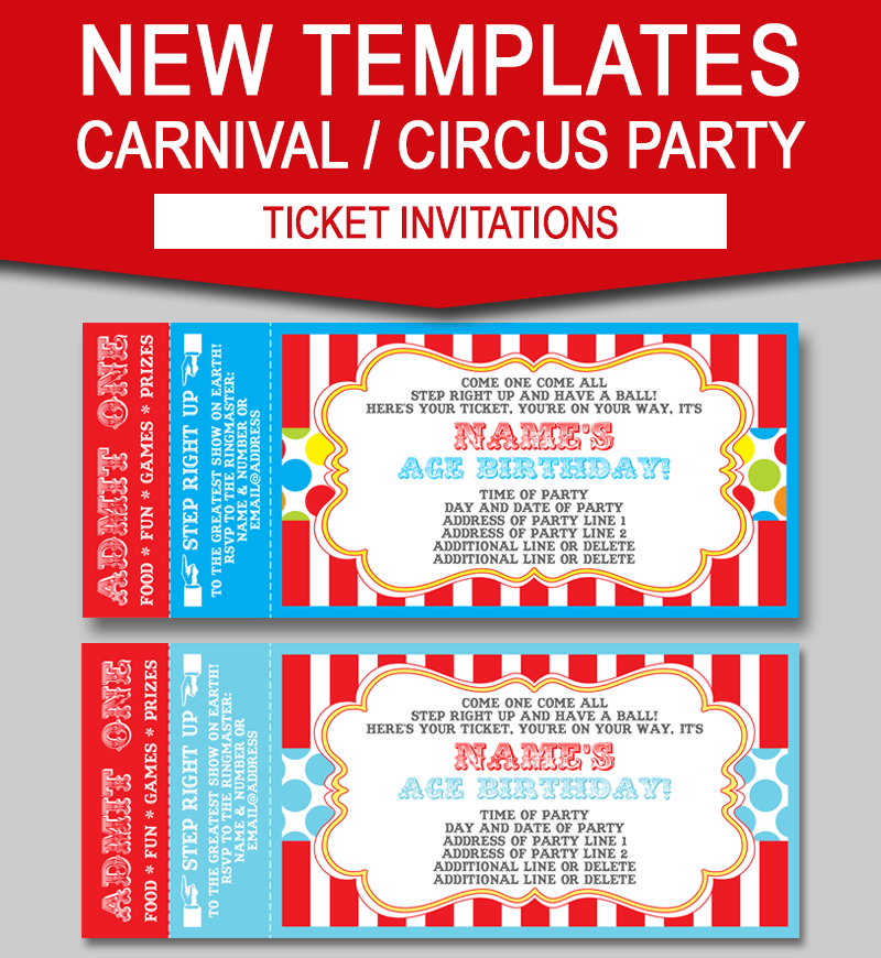 Carnival Ticket Template | Mt Home Arts