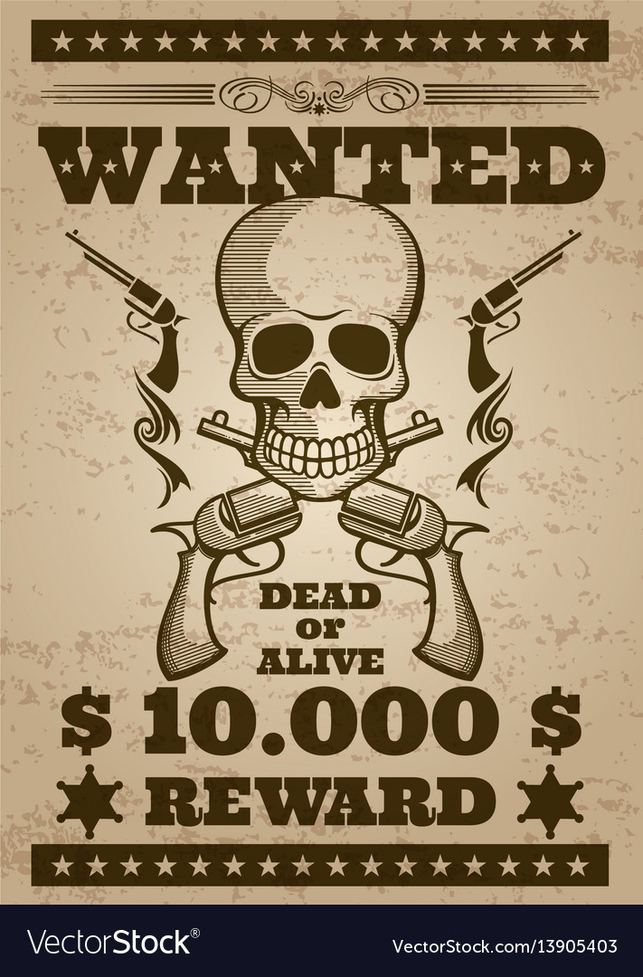 Wild West Wanted Poster | | Mt Home Arts