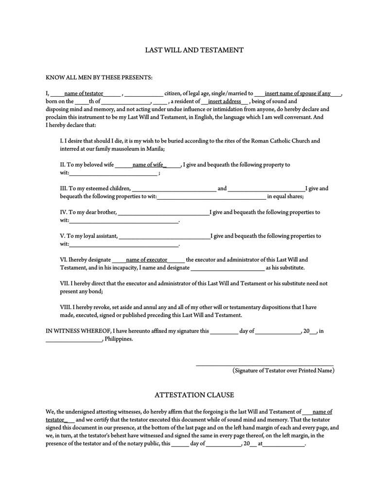 How To Write A Will Template – Cover Letter Sample For Job Application
