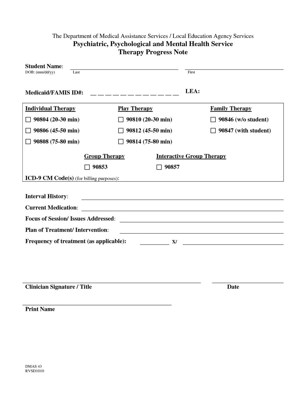 Couples Therapy Progress Note Template | | Mt Home Arts