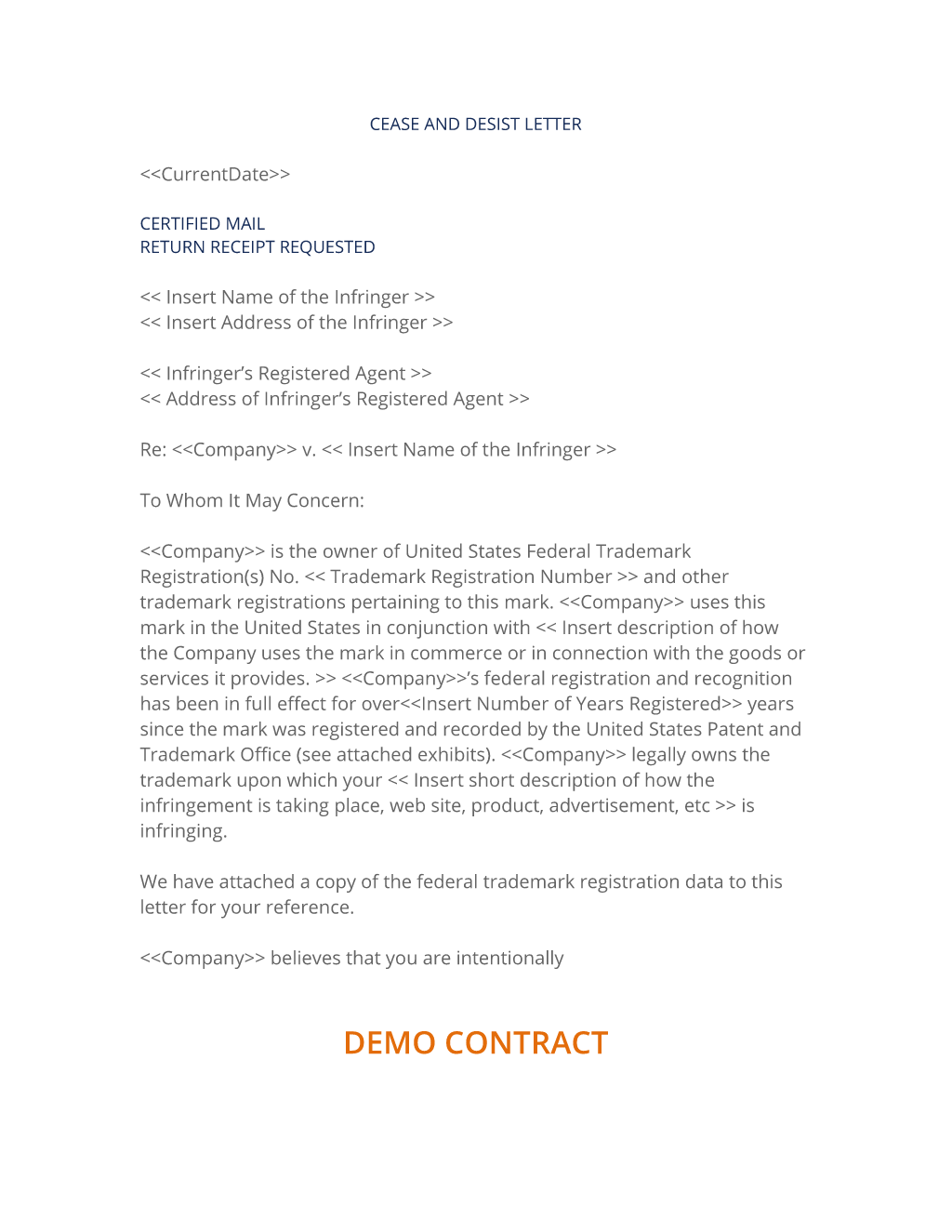 Cease And Desist Letter Template from mthomearts.com